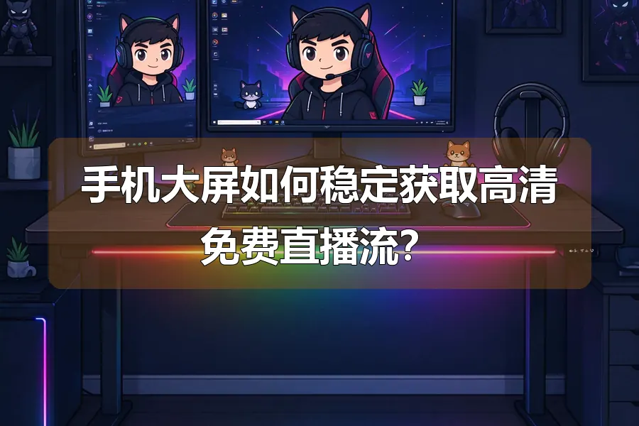 手机大屏如何稳定获取高清免费直播流？